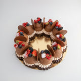 Pâtisserie Pavlova chocolat fruits rouges fait maison, DesLysGourmands Béthune. 