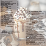Carte salon de thé _ Boissons chaudes et gourmandes