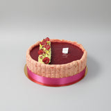 Charlotte rose framboise pistache pâtisserie DesLysGourmands Béthune