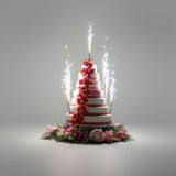 Cascade de roses rouges