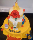 Gateau La Belle et la bete anniversaire patisserie Béthune.